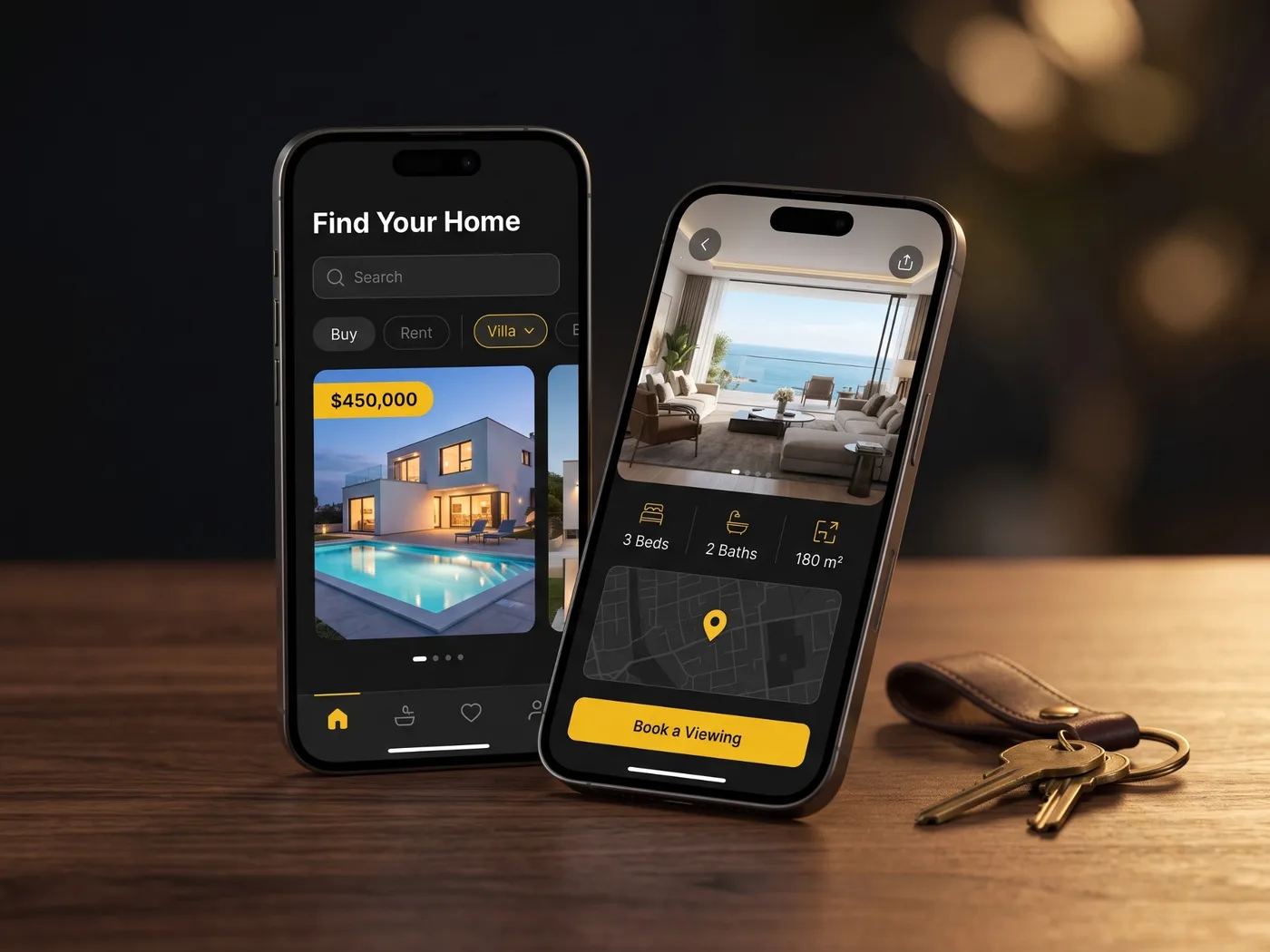 Real Estate App – app concept by Hossein Mohebbi