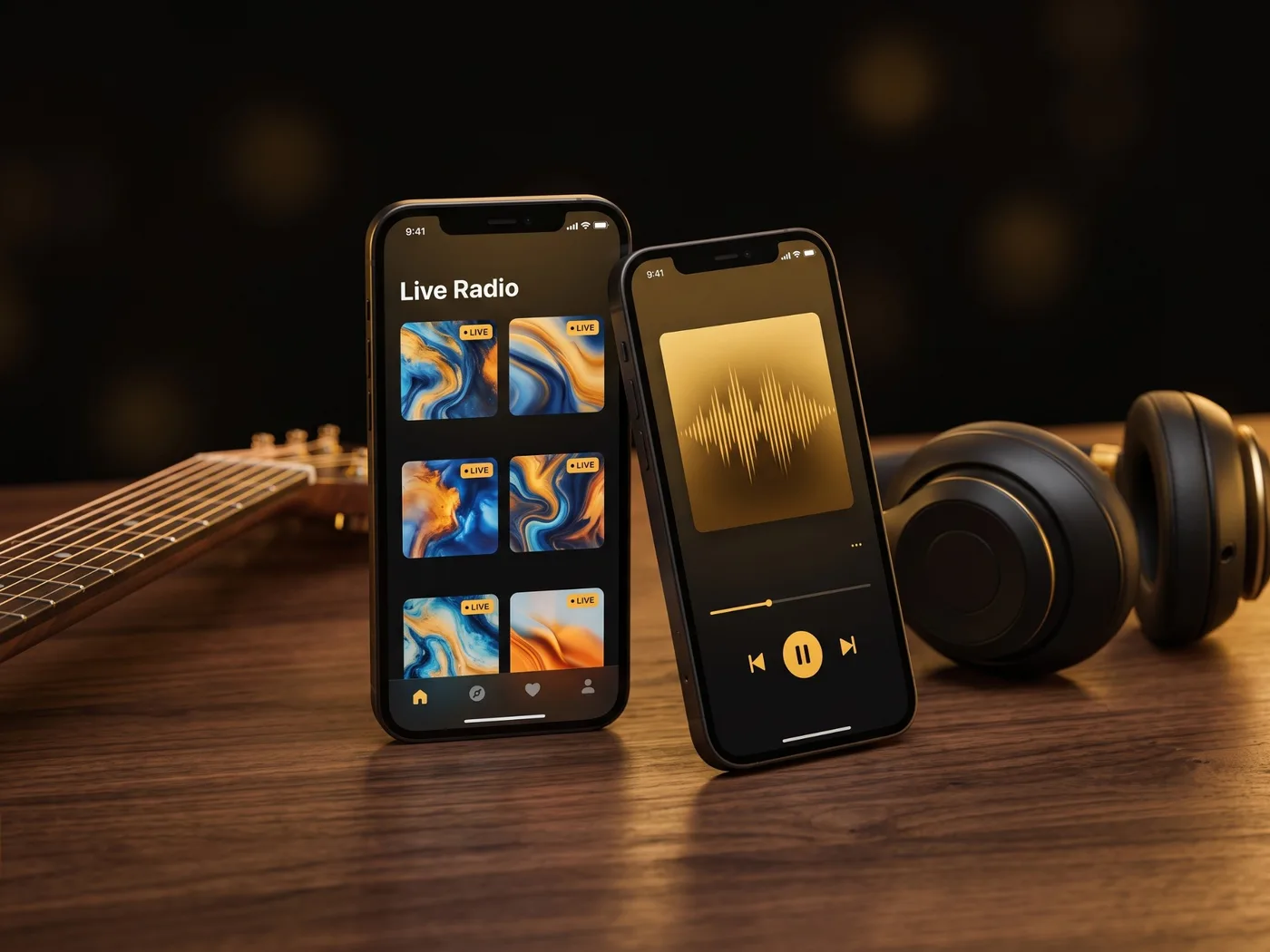 Music & Radio App – app concept by Hossein Mohebbi