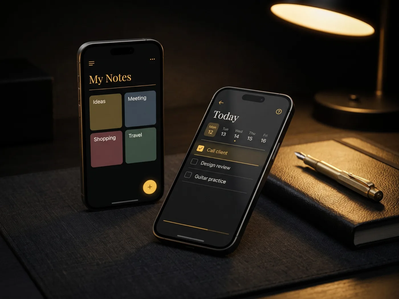 Notes & Productivity App – app concept by Hossein Mohebbi
